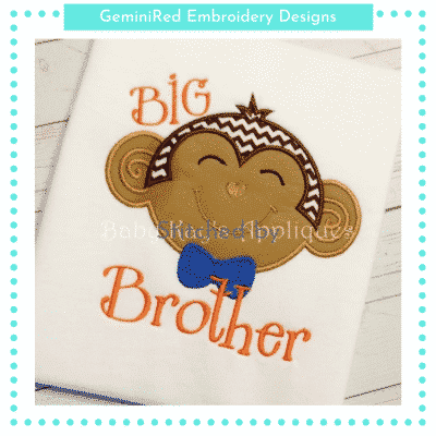 Big Brother Monkey {Three Sizes}
