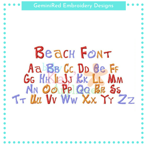 Beach Font {Four Sizes}
