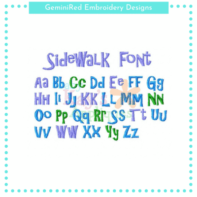 Sidewalk Font {Four Sizes}