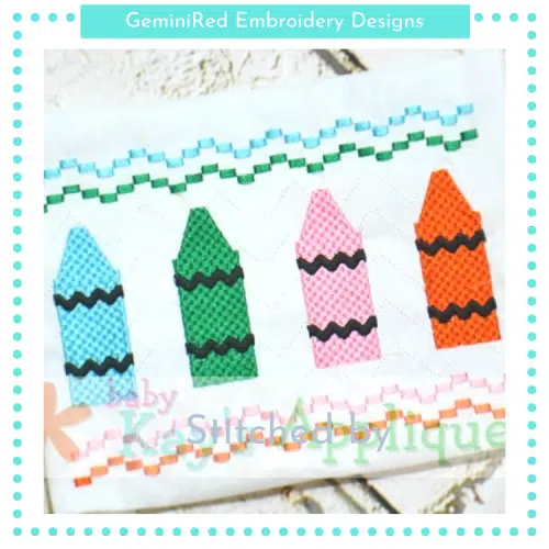 Crayon Faux Smock {Three Sizes}