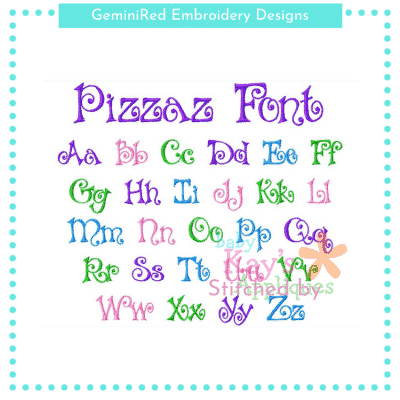 Pizzaz Font {Three Sizes}