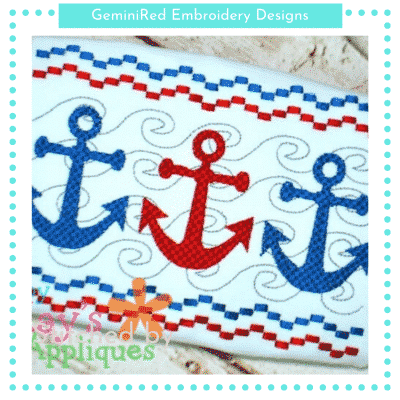 Anchor Faux Smock {Three Sizes}
