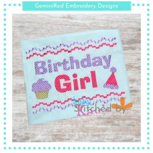 Birthday Girl Faux Smock {Three Sizes}