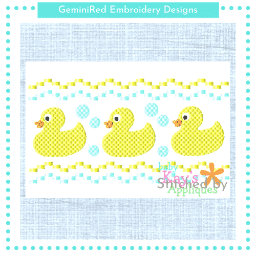 Rubber Duck Faux Smock {Three Sizes}