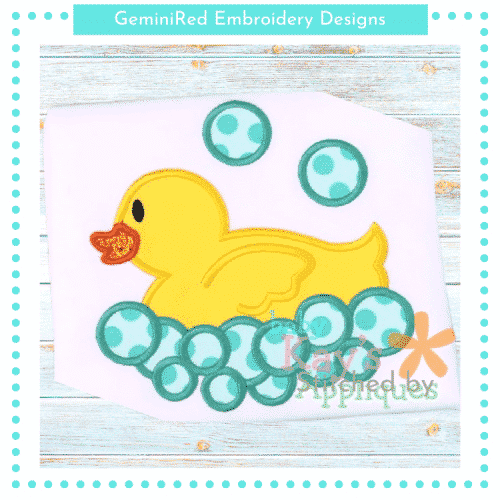 Rubber Duck with Bubbles {Four Sizes}