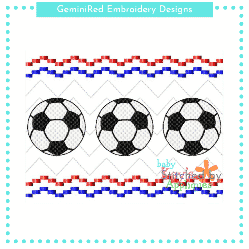 Soccer Faux Smock {Three Sizes}