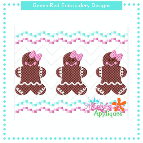 Gingerbread Girl Faux Smock {Three Sizes}
