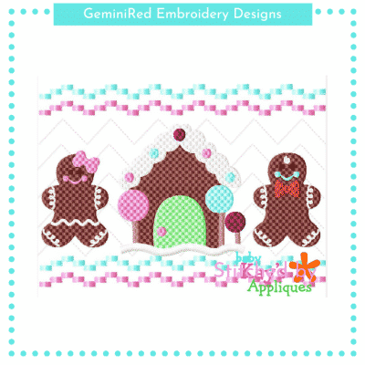 Gingerbread House Faux Smock {Three Sizes}