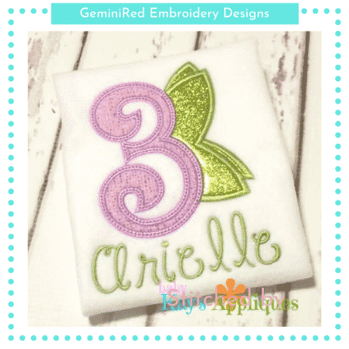 Fairy Wings Numbers {Four Sizes}
