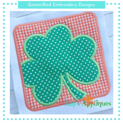 Square Patch Clover {Four Sizes}
