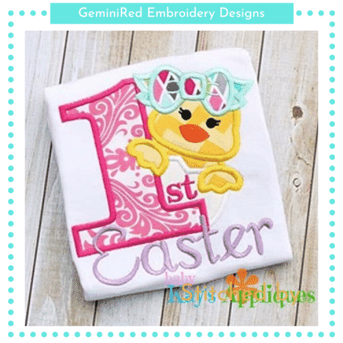 1st Easter Chick Girl {Four Sizes}