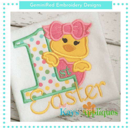 1st Easter Chick Girl {Four Sizes}