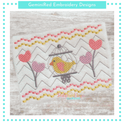 Bird in a Cage Faux Smock {Three Sizes}