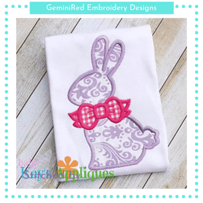 Bunny with Bow {Four Sizes}