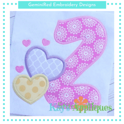 Valentine Numbers Set {Four Sizes}