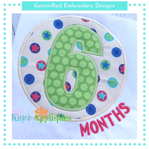 Circle Numbers by Month {Four Sizes}
