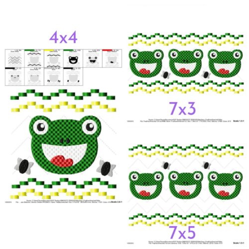 Frog Face Faux Smock {Three Sizes}