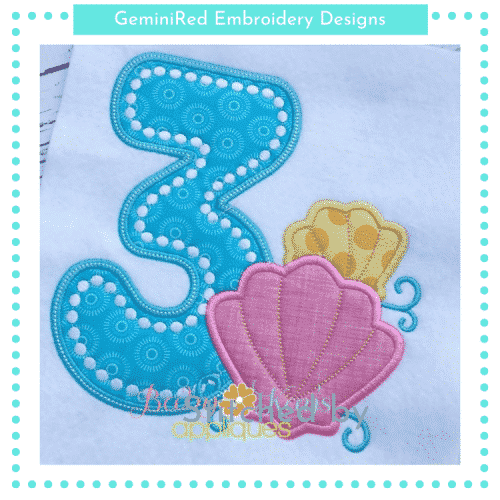 Sea Shell Numbers {Four Sizes}