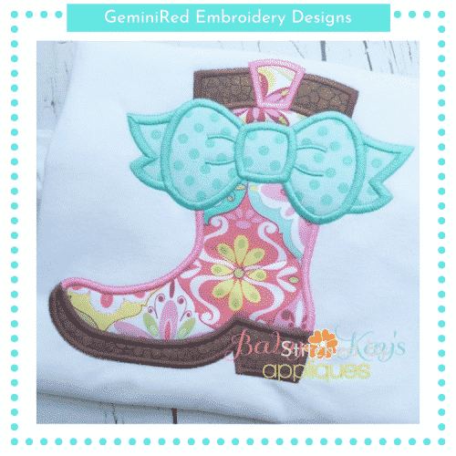 Country Boot with Bow {Four Sizes}
