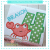 Crab Appliqué Numbers {Four Sizes}