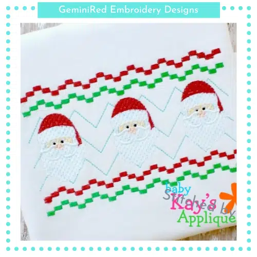 Santa Faux Smock {Three Sizes}