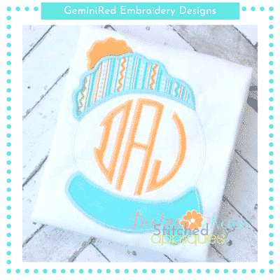 Snowman Hat and Scarf Monogram {Four Sizes}