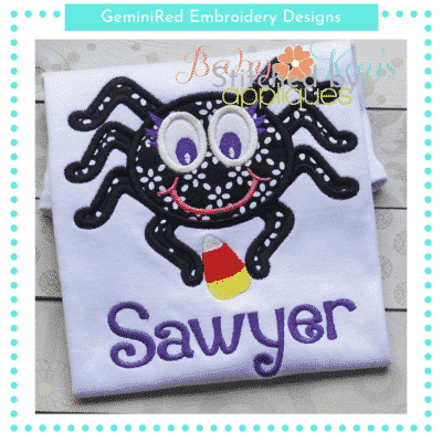 Spider Girl with Candy Corn {Four Sizes}