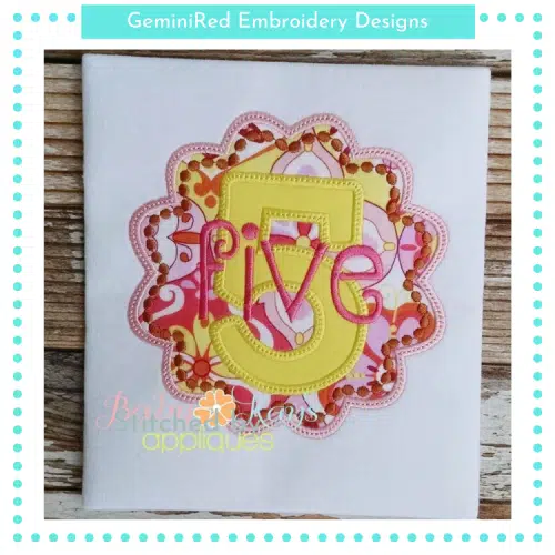 Scallop Framed Birthday Numbers {Four Sizes}