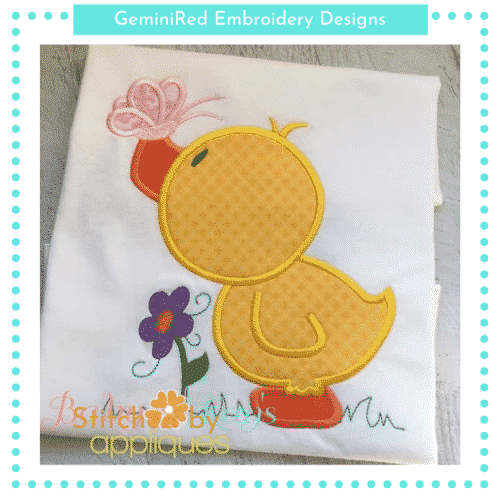 Sweet Duck and Butterfly {Four Sizes}