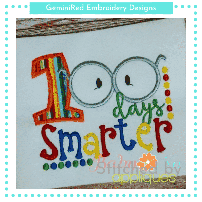 100 Days Smarter with Glasses {Four Sizes}