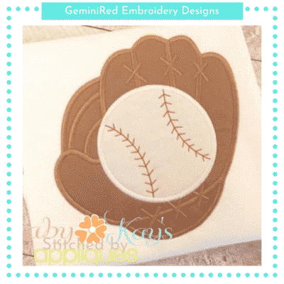 Baseball Glove and Ball {Four Sizes}