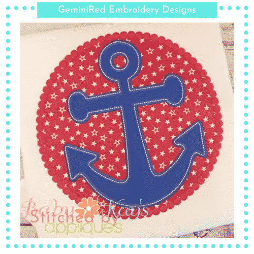 Anchor in Pearl Frame {Four Sizes}