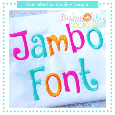Jambo Font {Five Sizes}