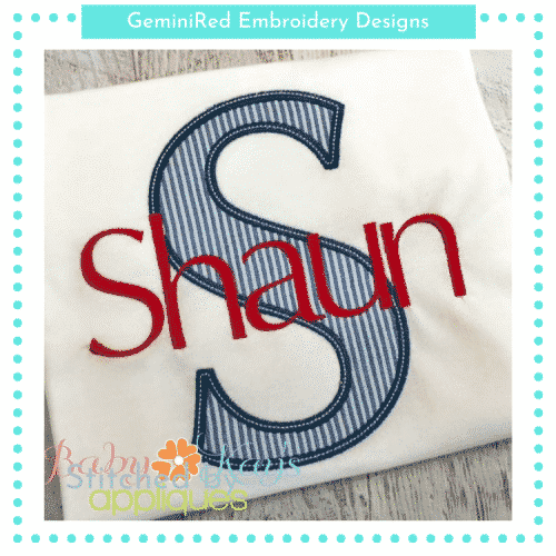 Simple Days Appliqué & Embroidery Font Combo
