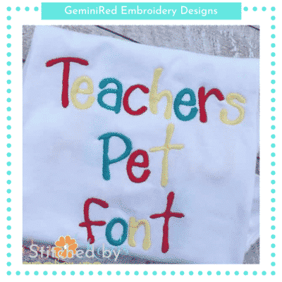Teachers Pet Font {Five Sizes}