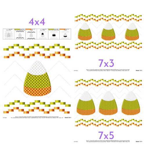 Candy Corn Faux Smock {Three Sizes}