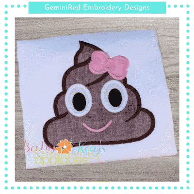 Chocolate Girl Emoji {Four Sizes}