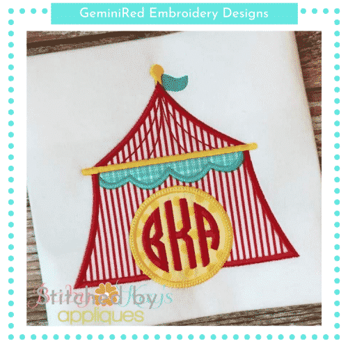 Circus Monogram Tent {Four Sizes}