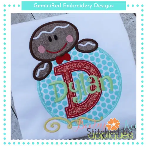 Gingerbread Monogram {Four Sizes}