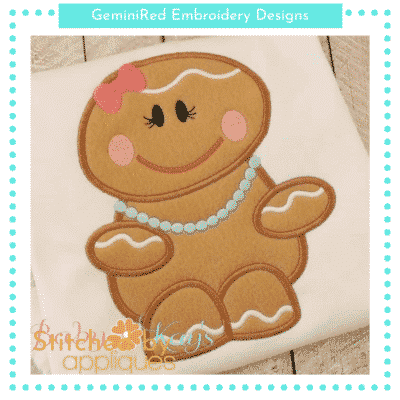 Chubby Gingerbread Girl {Four Sizes}