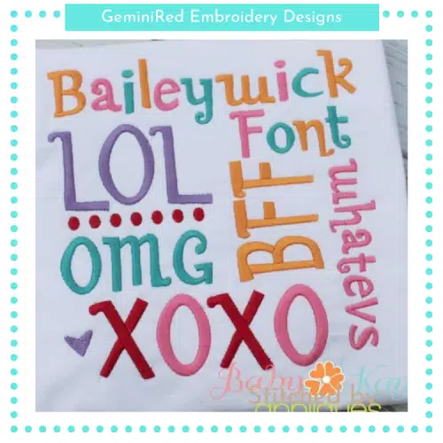 Baileywick Font {Five Sizes}