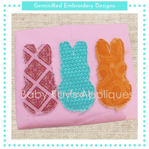 Bunny Outline Trio {Four Sizes}