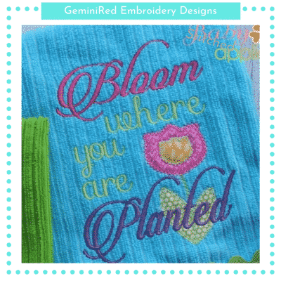 Bloom where you are Planted {Three Sizes}