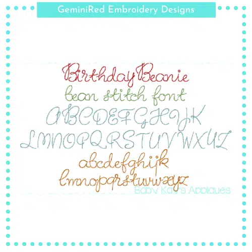 Birthday Beanie Font {Eight Sizes}