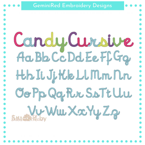 Candy Cursive Font {Eight Sizes}