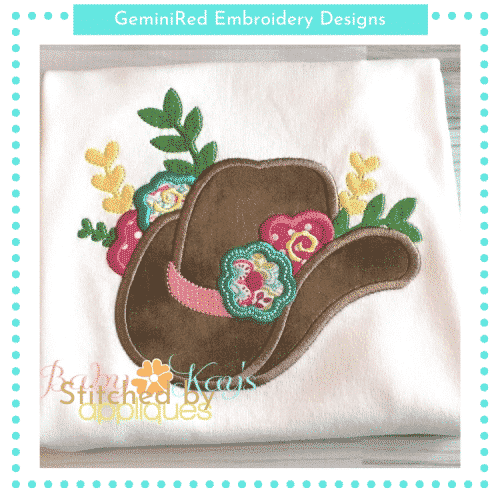 Floral Cowgirl Hat {Four Sizes}