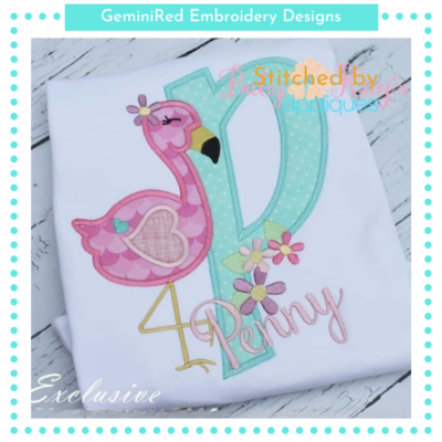 Flamingo Alpha {Four Sizes}