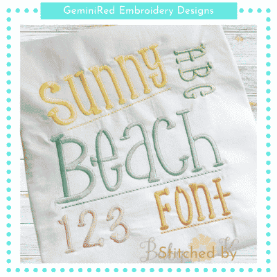 Sunny Beach Font {Six Sizes}
