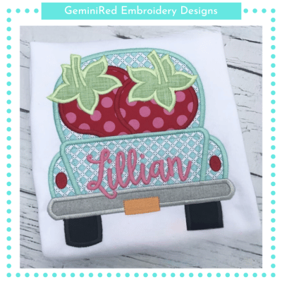 Vintage Truck with Strawberries {Four Sizes}
