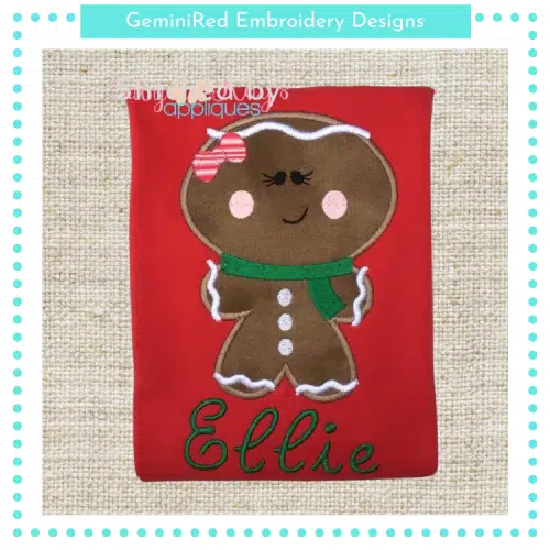 Big Head Gingerbread Girl {Four Sizes}